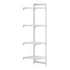 Cambro Camshelving Premium 4-Shelf Vented Add-On Shelving Unit – Speckled Gray