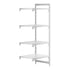 Cambro Camshelving Premium 4-Shelf Vented & Solid Add-On Shelving Unit – Speckled Gray