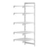 Cambro Camshelving Premium 5-Shelf Vented Add-On Shelving Unit – Speckled Gray