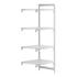 Cambro Camshelving Premium 4-Shelf Vented Add-On Shelving Unit – Speckled Gray