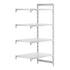 Cambro Camshelving Premium 4-Shelf Solid Add-On Shelving Unit – Speckled Gray