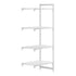 Cambro Camshelving Premium 4-Shelf Vented & Solid Add-On Shelving Unit – Speckled Gray