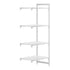 Cambro Camshelving Premium 4-Shelf Solid Add-On Shelving Unit – Speckled Gray