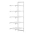 Cambro Camshelving Premium 5-Shelf Solid Add-On Shelving Unit – Speckled Gray