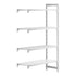 Cambro Camshelving Premium Add-On 4VS Shelving Unit – Speckled Gray