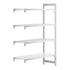 Cambro Camshelving Premium Add-On 4VS Shelving Unit – Speckled Gray