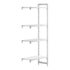 Cambro Camshelving Premium Add-On 4VS Shelving Unit – Speckled Gray