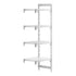 Cambro Camshelving Premium Add-On 4VS Shelving Unit – Speckled Gray