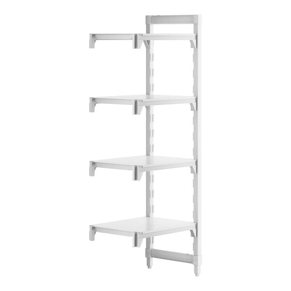 Cambro Camshelving Premium Add-On 4S Shelving Unit – Speckled Gray