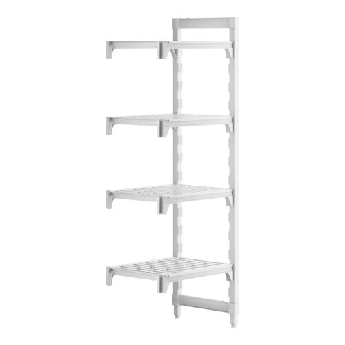 Cambro Camshelving Premium Add-On 4V Shelving Unit – Speckled Gray