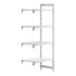 Cambro Camshelving Premium Add-On 4VS Shelving Unit – Speckled Gray