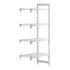 Cambro Camshelving Premium Add-On 4V Shelving Unit – Speckled Gray