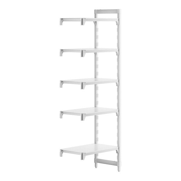 Cambro Camshelving Premium Add-On 5S Shelving Unit – Speckled Gray
