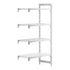Cambro Camshelving Premium Add-On 4VS Shelving Unit – Speckled Gray