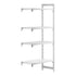 Cambro Camshelving Premium Add-On 4VS Shelving Unit – Speckled Gray