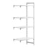 Cambro Camshelving Premium Add-On 4S Shelving Unit – Speckled Gray