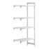 Cambro Camshelving Premium Add-On 4V Shelving Unit – Speckled Gray
