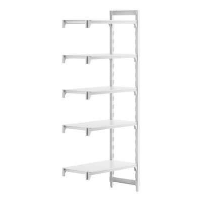 Cambro Camshelving Premium Add-On 5S Shelving Unit – Speckled Gray