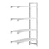 Cambro Camshelving Premium Add-On 4V Shelving Unit – Speckled Gray