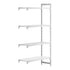 Cambro Camshelving Premium Add-On 4VS Shelving Unit – Speckled Gray
