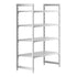 Cambro Camshelving Premium 4-Shelf Vented Starter Shelving Unit – Speckled Gray