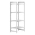 Cambro Camshelving Premium 4-Shelf Vented Starter Shelving Unit – Speckled Gray