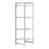 Cambro Camshelving Premium 4-Shelf Vented & Solid Starter Shelving Unit – Speckled Gray