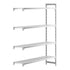 Cambro Camshelving Premium Add-On 4V Shelving Unit – Speckled Gray