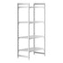 Cambro Camshelving Premium 4-Shelf Vented Starter Shelving Unit – Speckled Gray