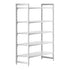 Cambro Camshelving Premium 5-Shelf Solid Starter Shelving Unit – Speckled Gray