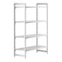 Cambro Camshelving Premium 4-Shelf Vented Starter Shelving Unit – Speckled Gray