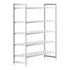 Cambro Camshelving Premium 5-Shelf Solid Starter Shelving Unit – Speckled Gray