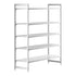 Cambro Camshelving Premium 5-Shelf Vented & Solid Starter Shelving Unit – Speckled Gray