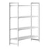 Cambro Camshelving Premium 4-Shelf Vented Starter Shelving Unit – Speckled Gray