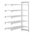 Cambro Camshelving Premium 5-Shelf Vented Add-On Shelving Unit – Speckled Gray