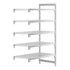 Cambro Camshelving Premium 5-Shelf Vented Add-On Shelving Unit – Speckled Gray