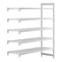 Cambro Camshelving Premium 5-Shelf Vented Add-On Shelving Unit – Speckled Gray