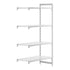 Cambro Camshelving Premium 4-Shelf Solid Add-On Shelving Unit – Speckled Gray