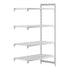 Cambro Camshelving Premium 4-Shelf Vented Add-On Shelving Unit – Speckled Gray