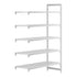 Cambro Camshelving Premium 5-Shelf Vented Add-On Shelving Unit – Speckled Gray
