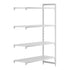 Cambro Camshelving Premium 4-Shelf Vented Add-On Shelving Unit – Speckled Gray
