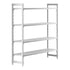 Cambro Camshelving Premium 4-Shelf Vented Starter Shelving Unit – Speckled Gray