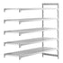 Cambro Camshelving Premium 5-Shelf Vented Add-On Shelving Unit – Speckled Gray