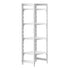 Cambro Camshelving Premium 4-Shelf Solid Starter Shelving Unit – Speckled Gray