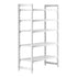 Cambro Camshelving Premium 5-Shelf Vented Starter Shelving Unit – Speckled Gray