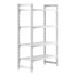 Cambro Camshelving Premium 4-Shelf Vented Starter Shelving Unit – Speckled Gray