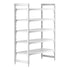 Cambro Camshelving Premium 5-Shelf Vented Starter Shelving Unit – Speckled Gray