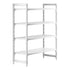 Cambro Camshelving Premium 4-Shelf Vented & Solid Starter Shelving Unit – Speckled Gray
