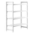 Cambro Camshelving Premium 4-Shelf Solid Starter Shelving Unit – Speckled Gray