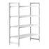 Cambro Camshelving Premium 4-Shelf Vented Starter Shelving Unit – Speckled Gray